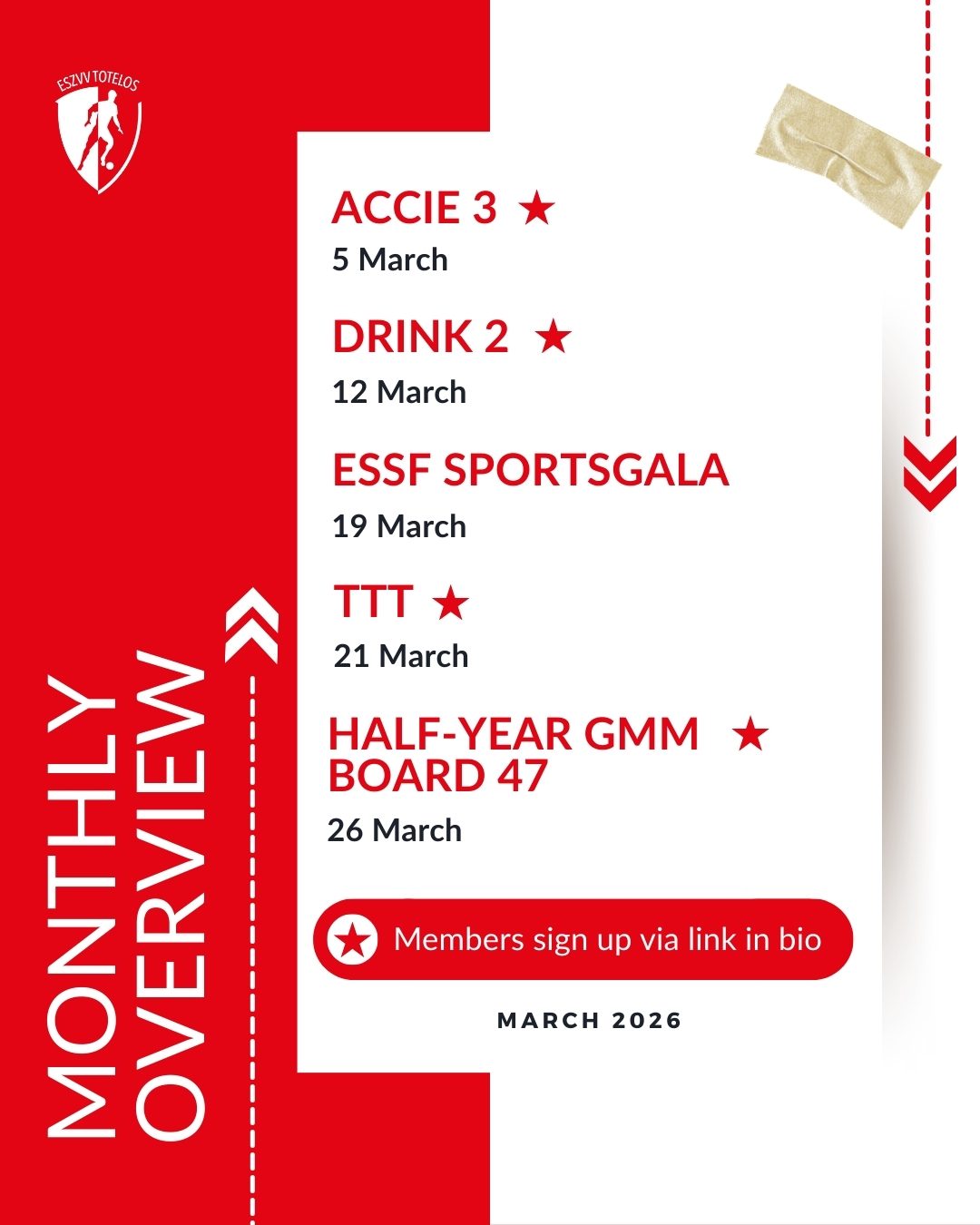 ❤️ De activiteitenplanning van maart 🤍