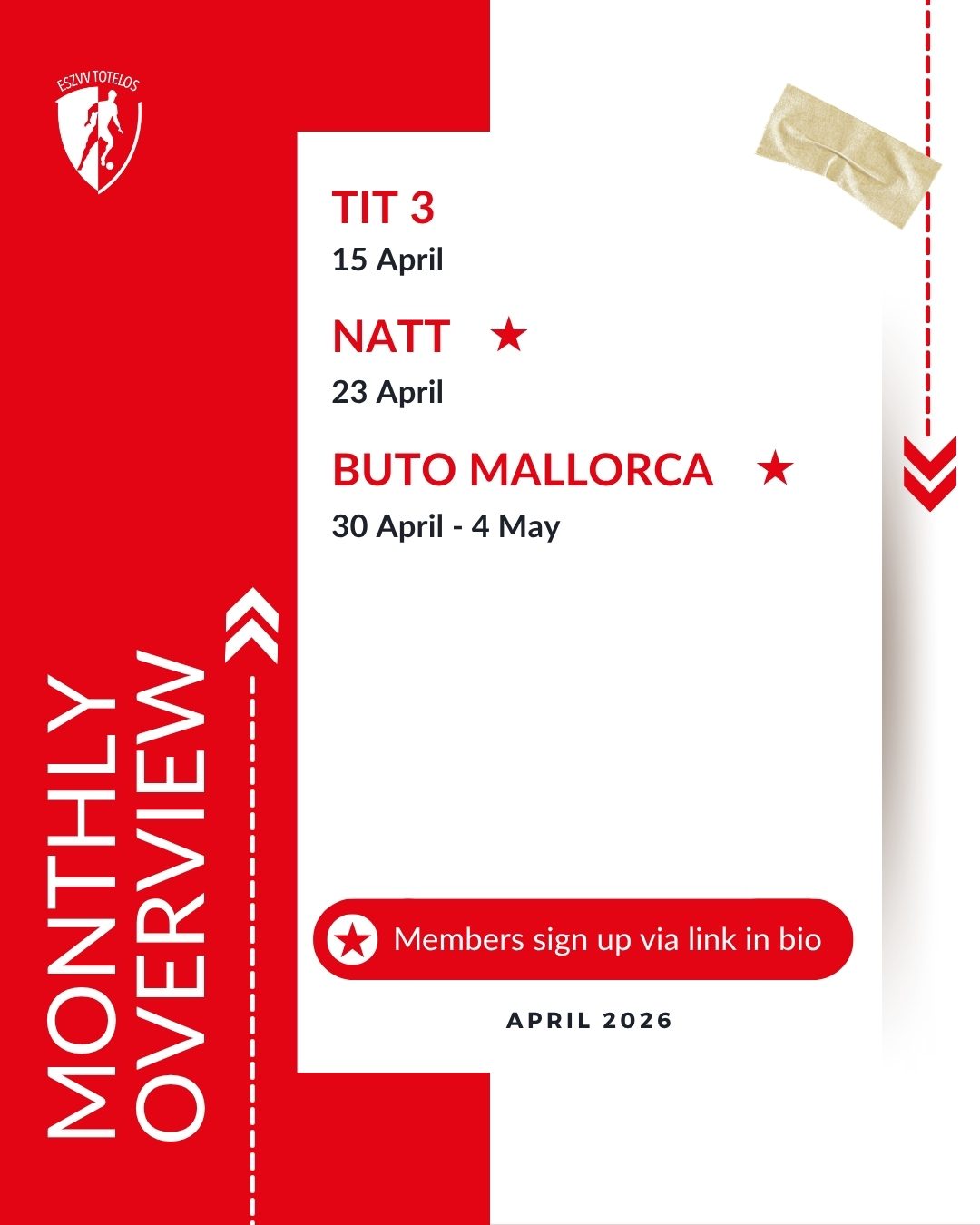 ❤️ De activiteitenplanning van april 🤍